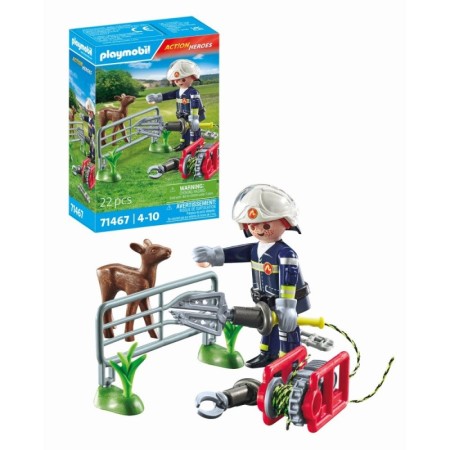 Playmobil-MISIUNEA POMPIERULUI DE SALVARE A ANIMALULUI Playmobil - 1